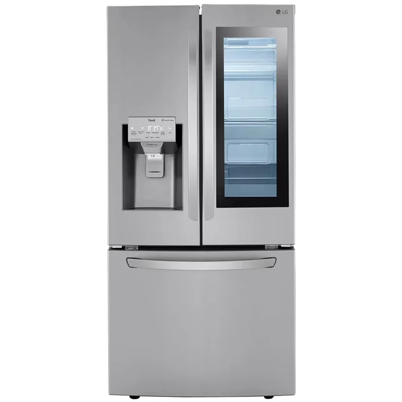 LG - 32.75 Inch 25.1 cu. ft French Door Refrigerator in Stainless - LRFVS2503S Stainless