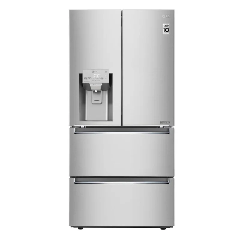 LG - 32.9 Inch 18.3 cu. ft French Door Refrigerator in Stainless - LRMXC1803S Stainless