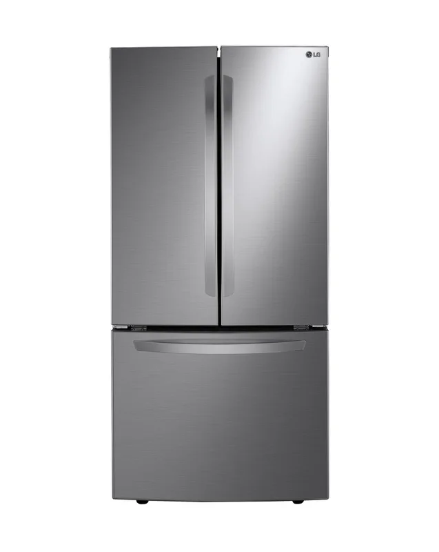 LG - 33 Inch 25.1 cu. ft French Door Refrigerator in Silver - LRFNS2503V Silver