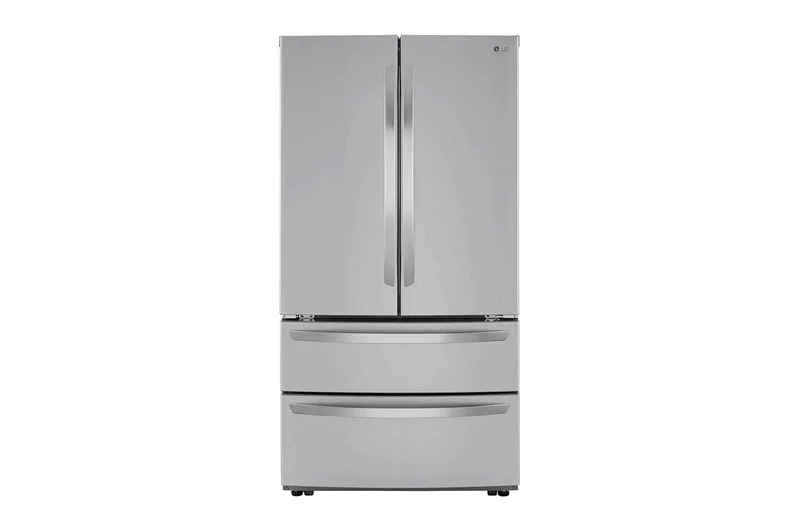 LG - 35.75 Inch 22.7 cu. ft French Door Refrigerator in Stainless - LMWC23626S Stainless