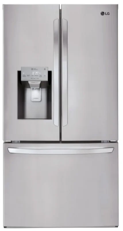 LG - 35.75 Inch 26.2 cu. ft French Door Refrigerator in Stainless - LFXS26973S Stainless
