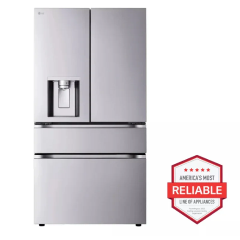LG - 35.75 Inch 28.6 cu. ft French Door Refrigerator in Stainless - LF29S8330S Stainless