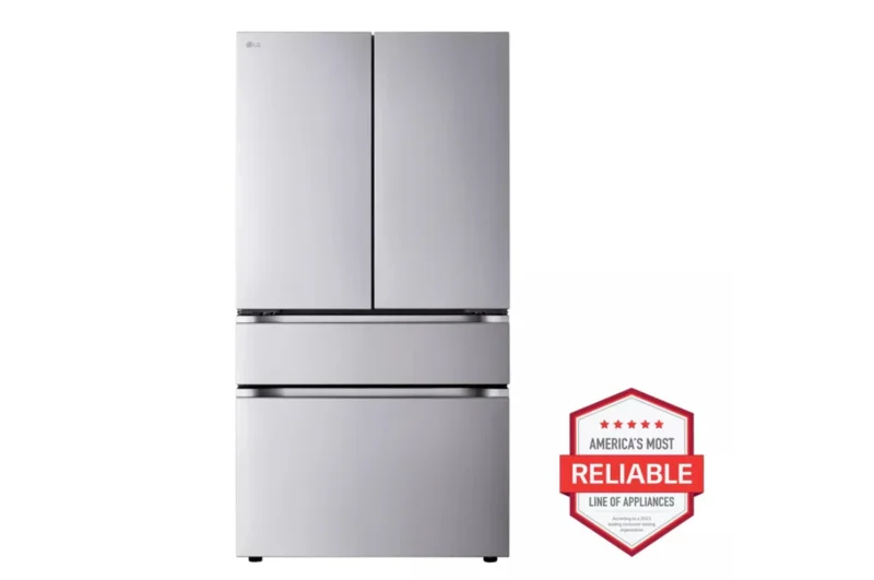 LG - 35.75 Inch 30 cu. ft French Door Refrigerator in Stainless - LF30S8210S Stainless