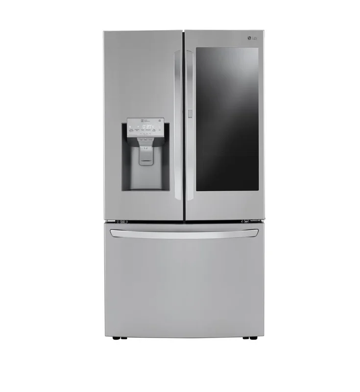 LG - 35.8 Inch 23.5 cu. ft French Door Refrigerator in Stainless - LRFVC2406S Stainless