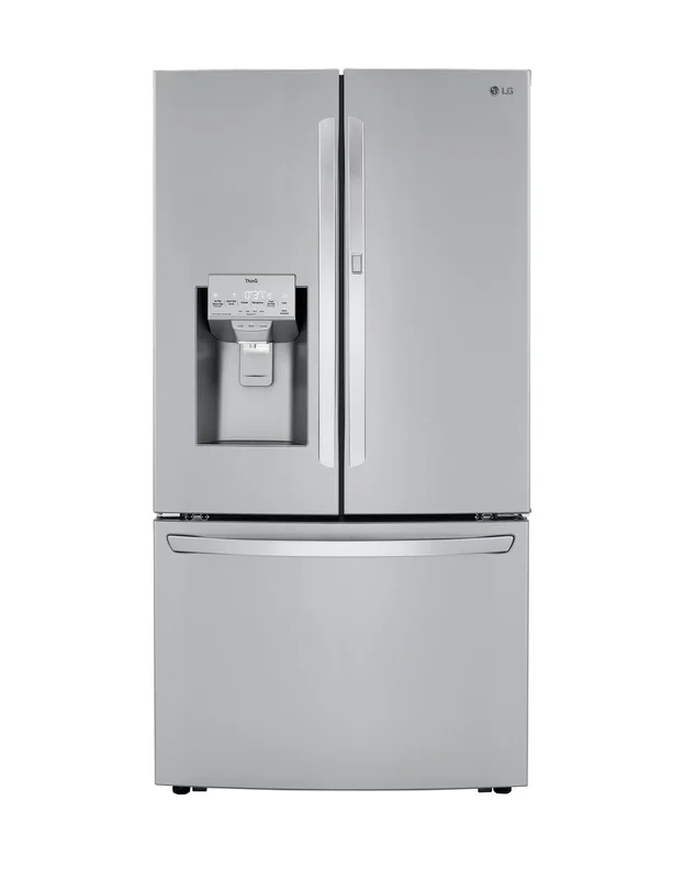 LG - 35.8 Inch 29.7 cu. ft French Door Refrigerator in Stainless - LRFDS3016S Stainless