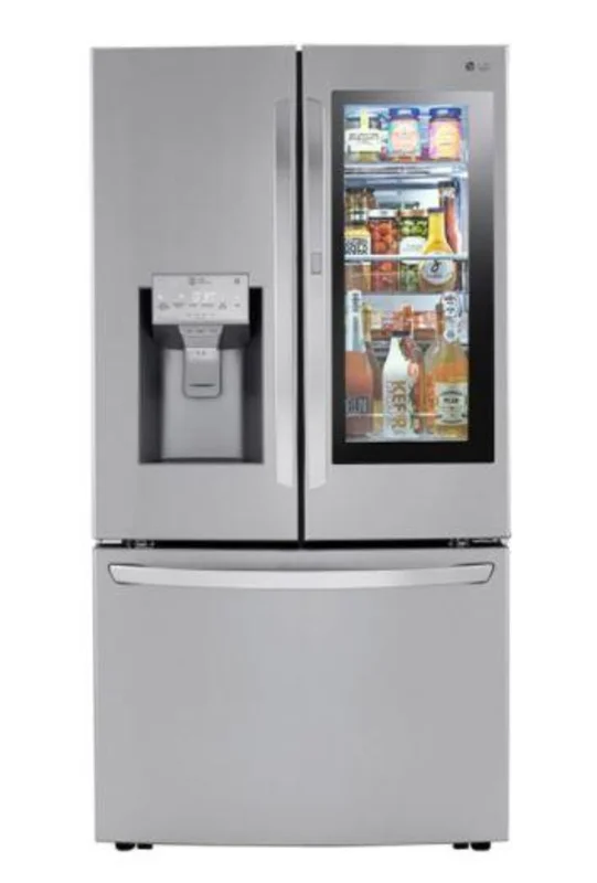 LG - 35.8 Inch 29.7 cu. ft French Door Refrigerator in Stainless - LRFVS3006S Stainless