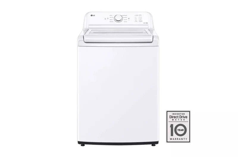 LG - 4.1 cu. Ft Top Load Washer in White - WT6105CW White