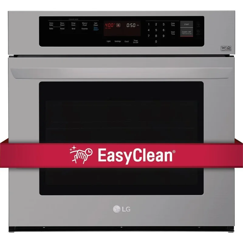 LG - 4.7 cu. ft Single Wall Oven in Stainless - LWS3063ST Stainless