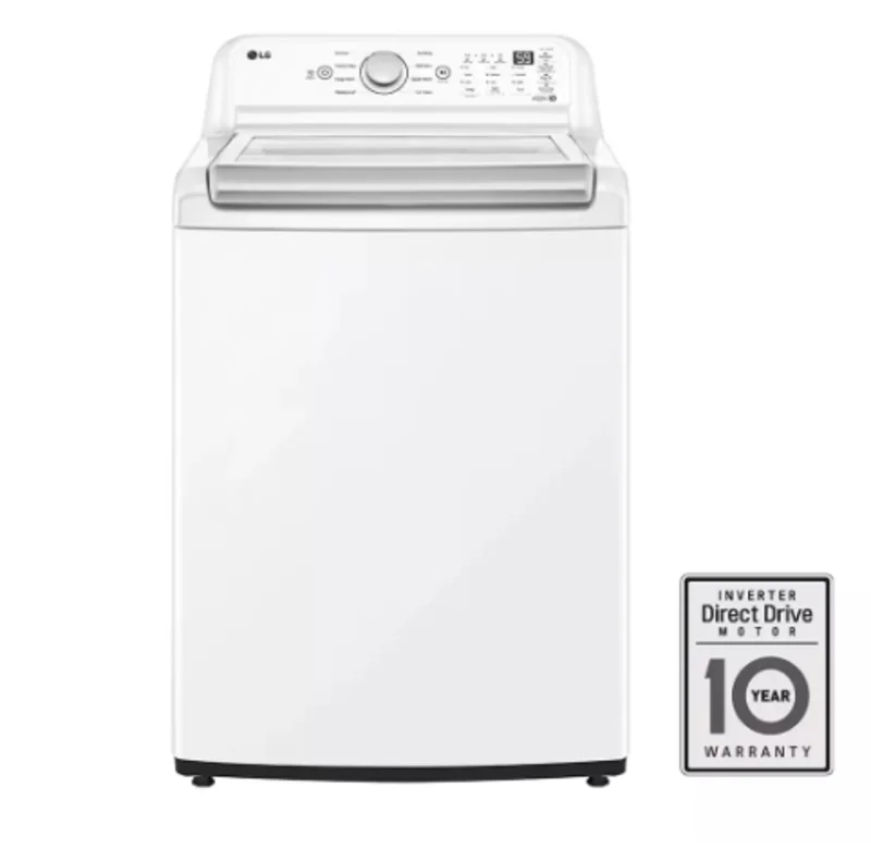 LG - 4.8 cu. Ft Top Load Washer in White - WT7155CW White