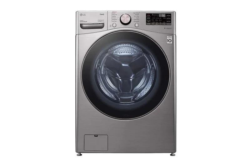 LG - 5.2 cu. Ft Front Load Washer in Graphite - WM3850HVA Graphite