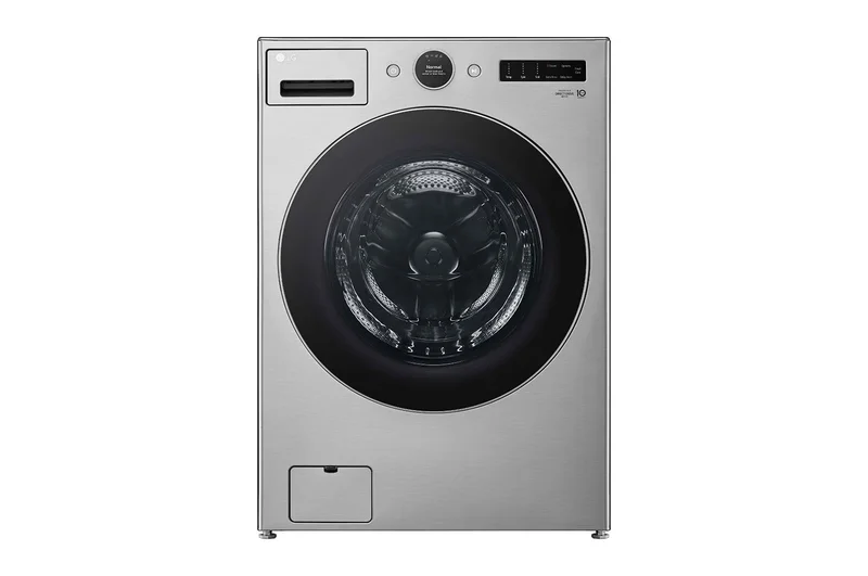 LG - 5.2 cu. Ft Front Load Washer in Grey - WM5500HVA Grey