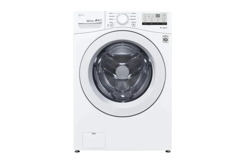 LG - 5.2 cu. Ft Front Load Washer in White - WM3400CW WHITE