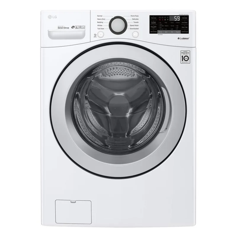 LG - 5.2 cu. Ft Front Load Washer in White - WM3500CW White