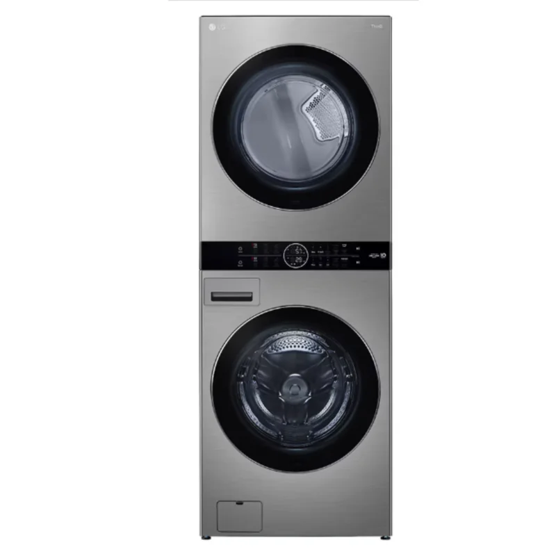 LG - 5.2 cu. ft. Washer and 7.4 cu. ft. Electric Dryer WashTower in Graphite - WKEX200HVA - WKEX200HVA Graphite