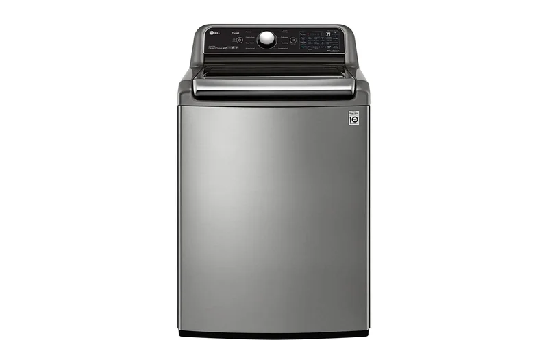 LG - 5.6 cu. Ft Top Load Washer in Grey - WT7305CV Grey
