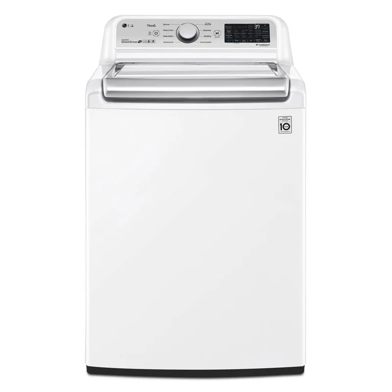 LG - 5.6 cu. Ft Top Load Washer in White - WT7305CW White