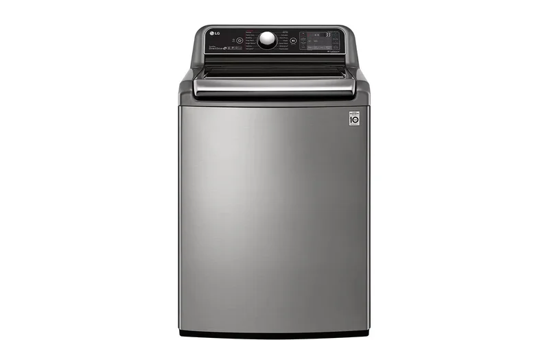 LG - 5.8 cu. Ft Top Load Washer in Grey - WT7800HVA Grey