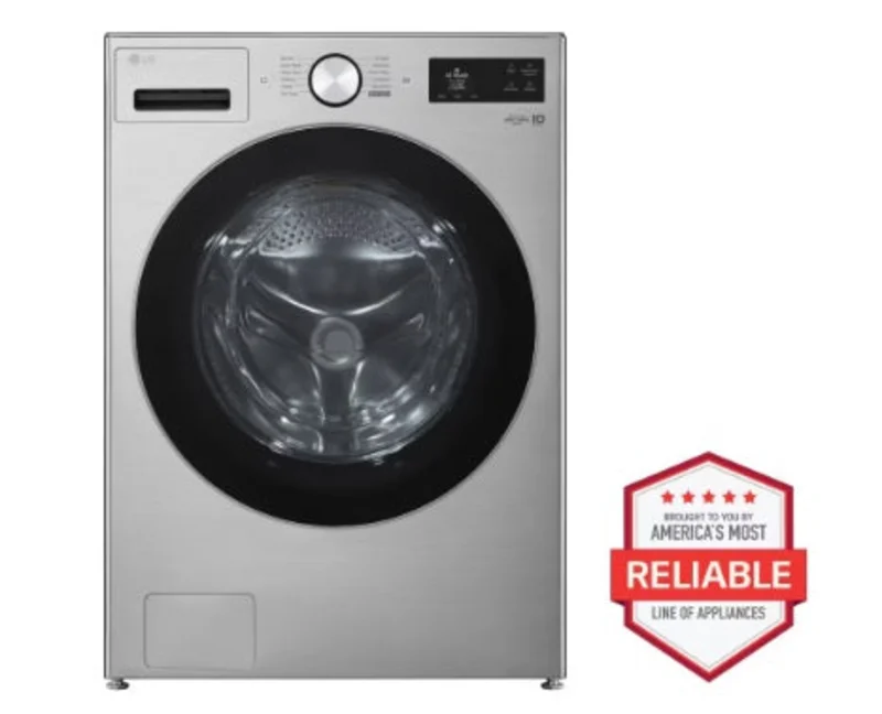 LG - 5 cu. Ft Front Load Washer in Stainless - WM5800HVA Stainless