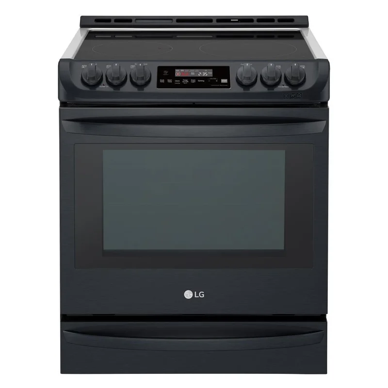LG - 6.3 cu. ft Electric Range in Black - LSE5613BM Black