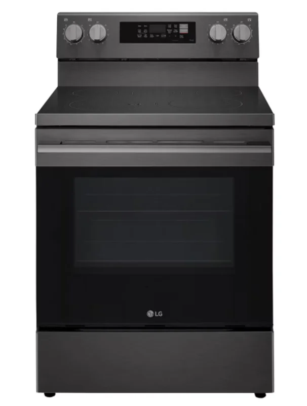 LG - 6.3 cu. ft Electric Range in Black Stainless - LREN6323ZE Black Stainless