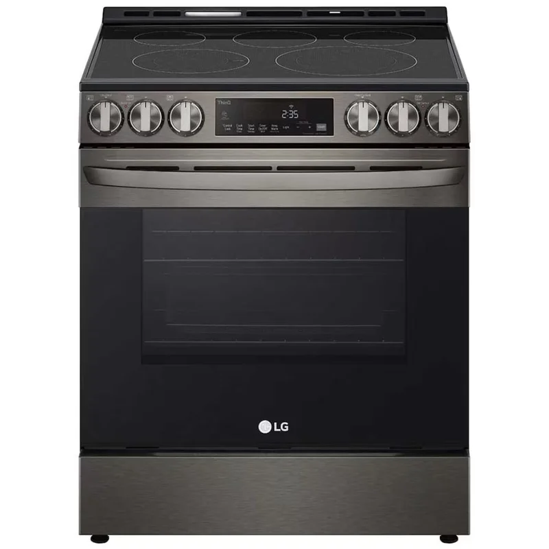 LG - 6.3 cu. ft Electric Range in Black Stainless - LSEL6333D Black Stainless