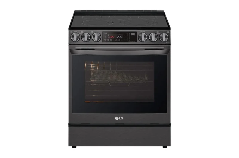 LG - 6.3 cu. ft Electric Range in Black Stainless - LSEL6335D Black Stainless