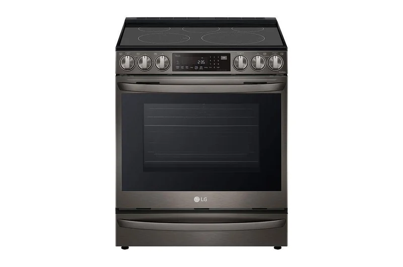 LG - 6.3 cu. ft Electric Range in Black Stainless - LSEL6337D Black Stainless