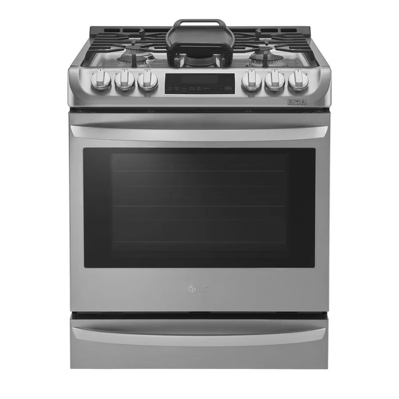 LG - 6.3 cu. ft Gas Range in Stainless - LSG5513ST Stainless