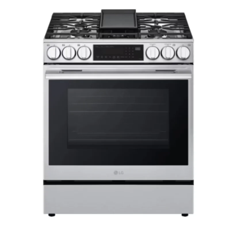 LG - 6.3 cu. ft Gas Range in Stainless - LSGL6335X Stainless