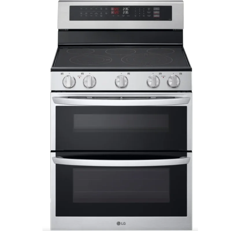 LG - 7.3 cu. ft Electric Double Oven Range in Stainless - LDEL7324SE Stainless