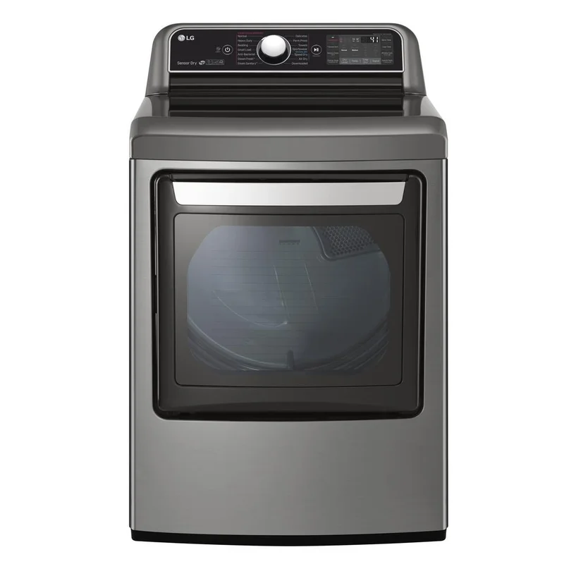 LG - 7.3 cu. Ft Electric Dryer in Stainless - DLEX7900VE Stainless