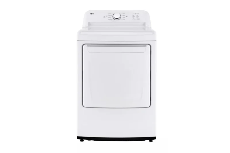 LG - 7.3 cu. Ft Electric Dryer in White - DLE6100W White