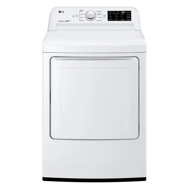 LG - 7.3 cu. Ft Electric Dryer in White - DLE7100W White