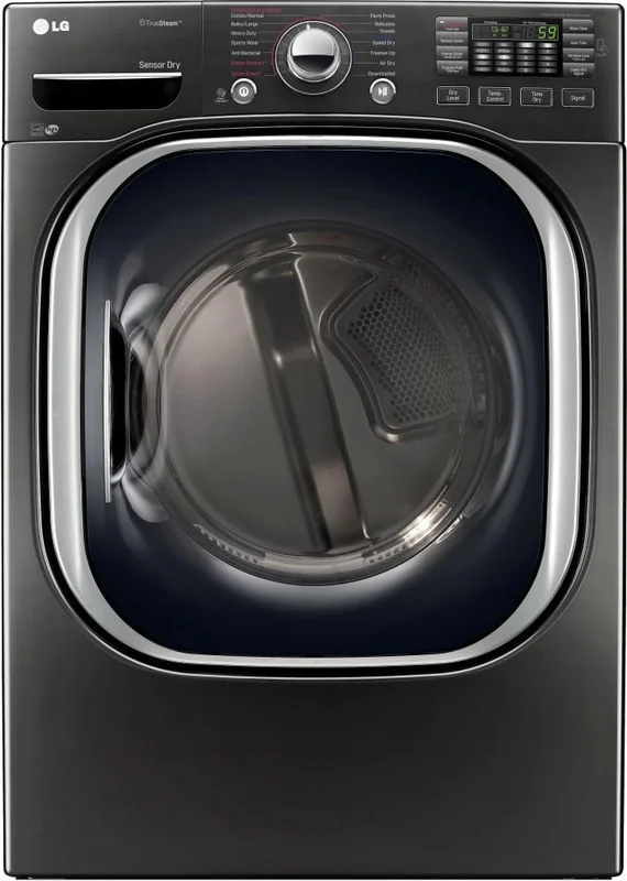 LG - 7.4 cu. Ft  Electric Dryer in Black Stainless - DLEX4370K Black Stainless