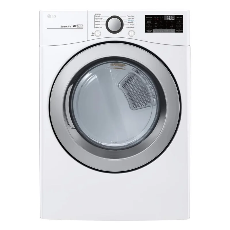 LG - 7.4 cu. Ft  Electric Dryer in White - DLE3500W White