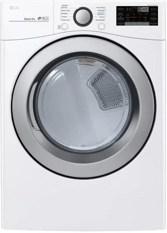 LG - 7.4 cu. Ft Gas Dryer in White - DLG3501W White