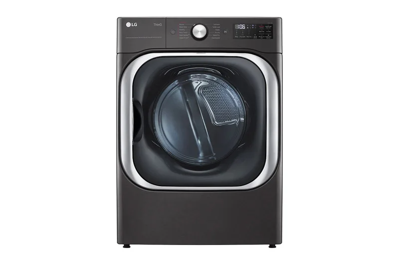 LG - 9.0 cu. Ft  Electric Dryer in Black Stainless - DLEX8900B Black Stainless