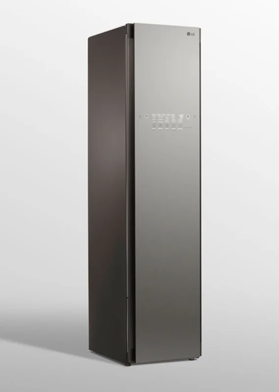 LG - Styler 3 Hangers + 1 Pants Hanger Steam Clothing Care System in Mirror - S3MFBN STAINLESS STEEL