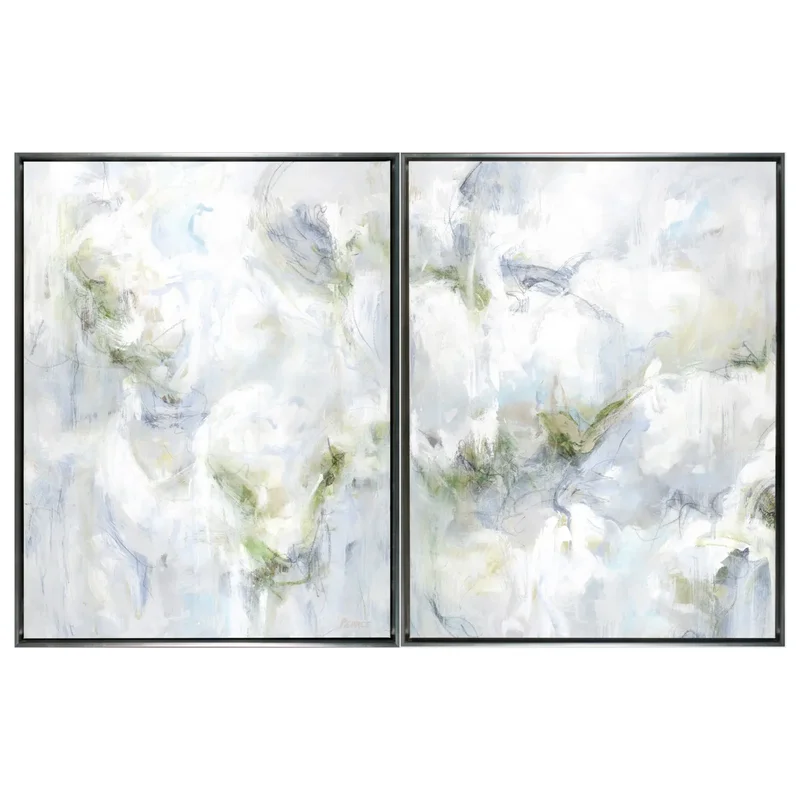 Lichen Dreams I Diptych, 80.5" x 52"