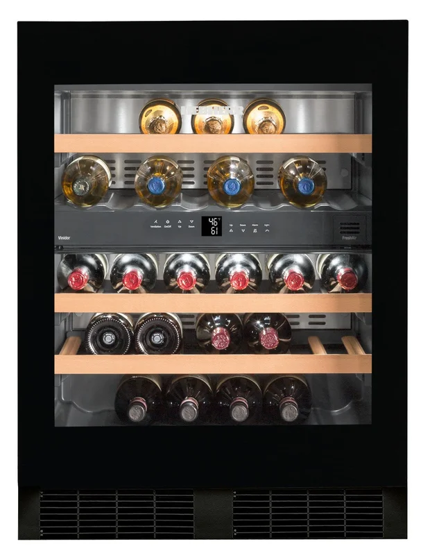 Liebherr - 23.5625 Inch 3.3 cu. ft Built In / Integrated Wine Fridge Refrigerator in Black - WUGB3400 Black