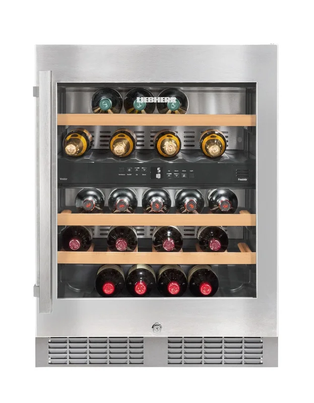 Liebherr - 23.5625 Inch 3.3 cu. ft Built In / Integrated Wine Fridge Refrigerator in Stainless - WU3400 Stainless