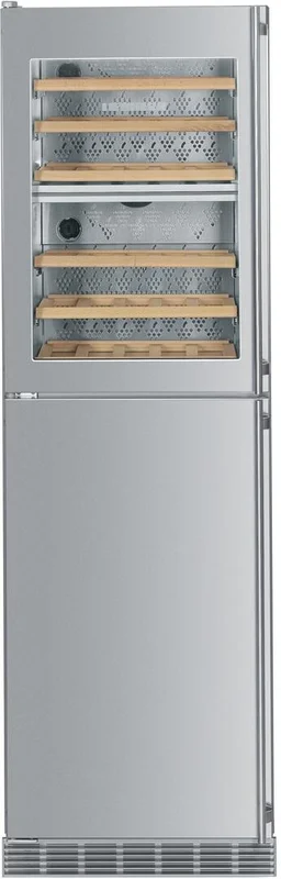Liebherr - 24.0625 Inch 34 Bottle Wine Fridge + 4.5 cu. ft Freezer Built In / Integrated Combination Refrigerator in Stainless - WF1061 Stainless