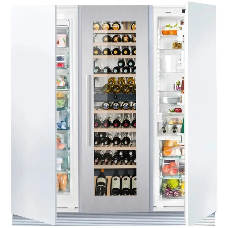 Liebherr - 72 Inch 27.6 cu. ft Built In / Integrated Side by Side Refrigerator in Panel Ready - TRIO-72 Panel Ready