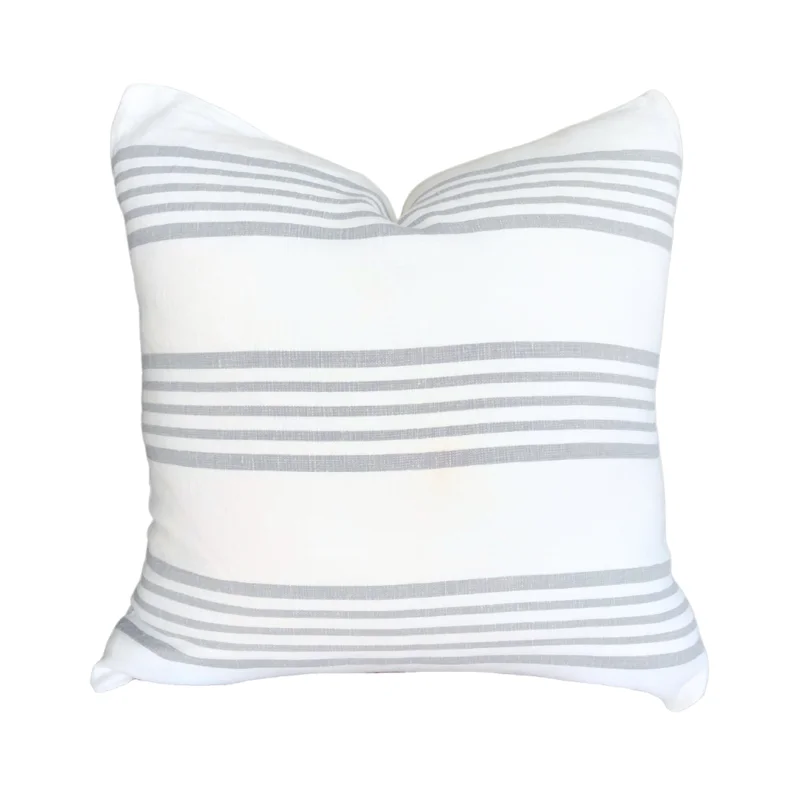 Light Runway Pillow - Grey, 22" x 22"