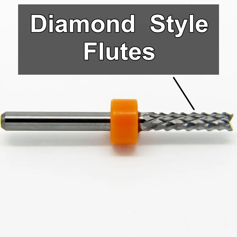 Lightly Used Diamond Pattern Carbide Routers - Select Size
