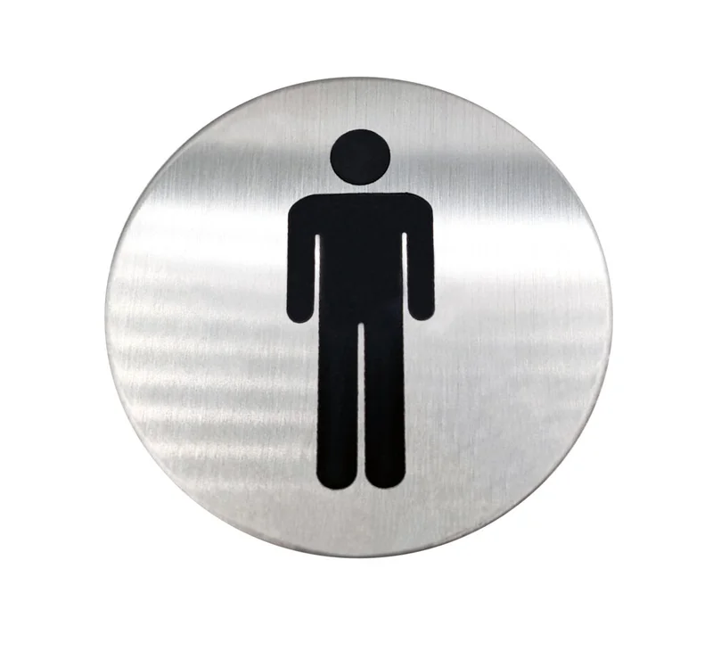 Linnea - Door Accessories - SGN-76R1 Round Men Door Sign