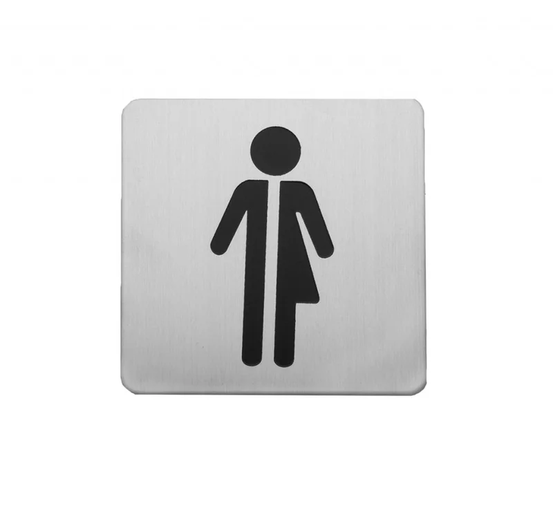 Linnea - Door Accessories - SGN-76S5 Square All Gender Door Sign