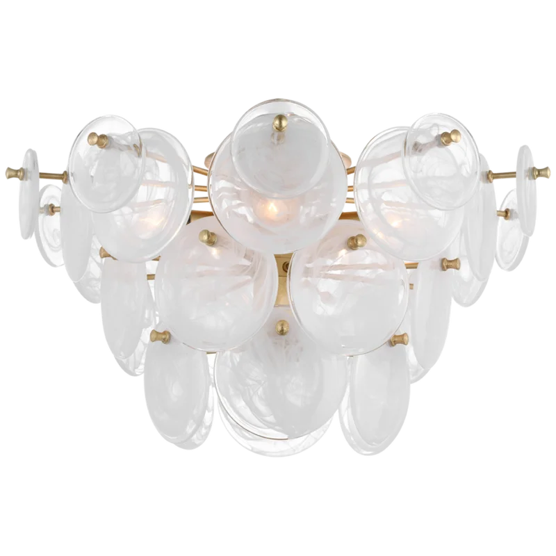 Loire Large Tiered Flush Mount, Gild