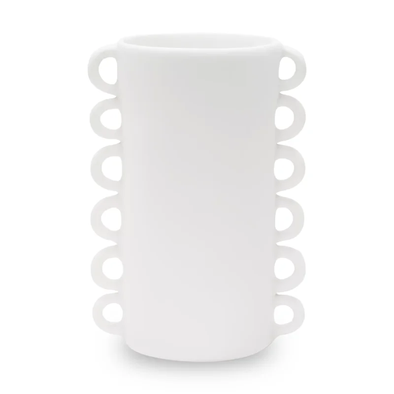 Loopy Large Vase, White