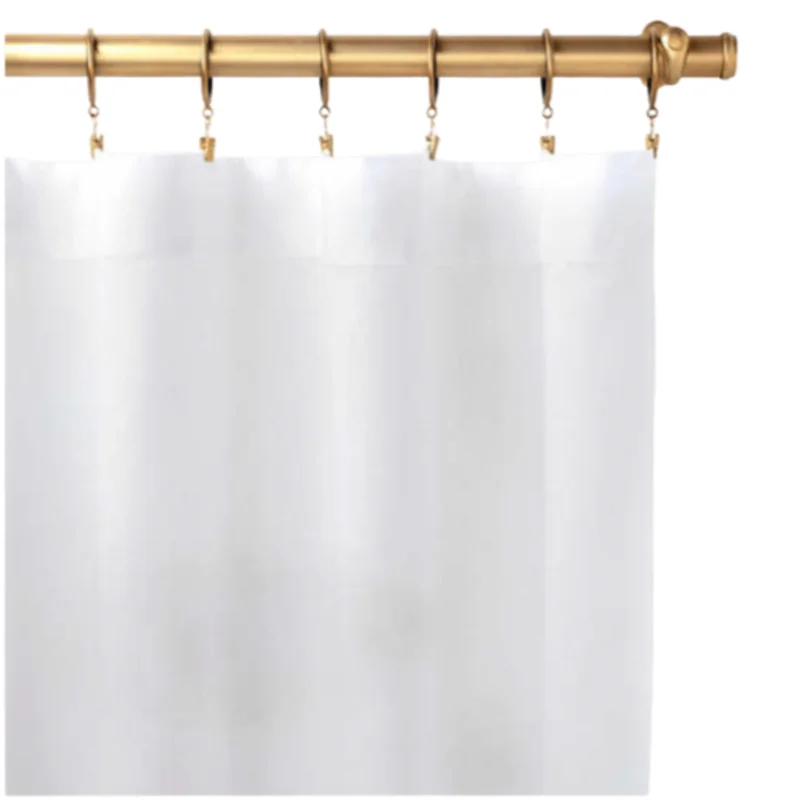 Lush Linen Curtain Panel - White